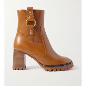 SEE BY CHLOÉ Ernie embellished leather ankle boots